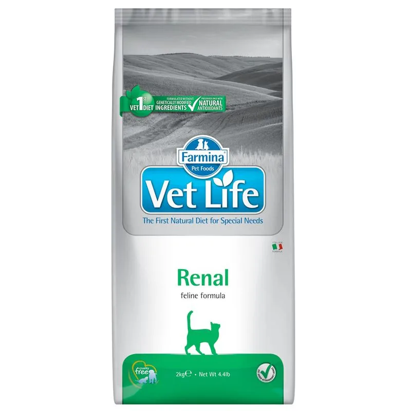 Farmina Vet Life Renal Feline Formula Crocchette per gatti (Set %: 2 x 2 kg)