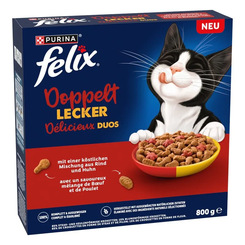Felix Doubly Delicious Manzo & Pollo (Set %: 2 x 800 g)
