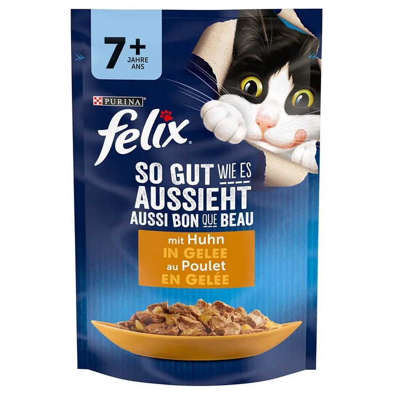 Felix Le Ghiottonerie Senior in buste 26 x 85 g Alimento umido per gatto