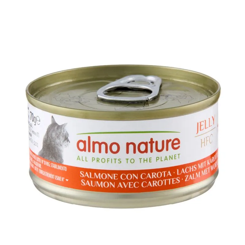 Almo Nature HFC Natural 6 x 70 g (HFC Salmone con Carota in gelatina)