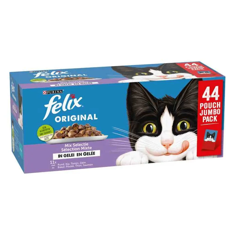 Felix Original Selezione mista in gelatina 88 x 85 g Umido gatto