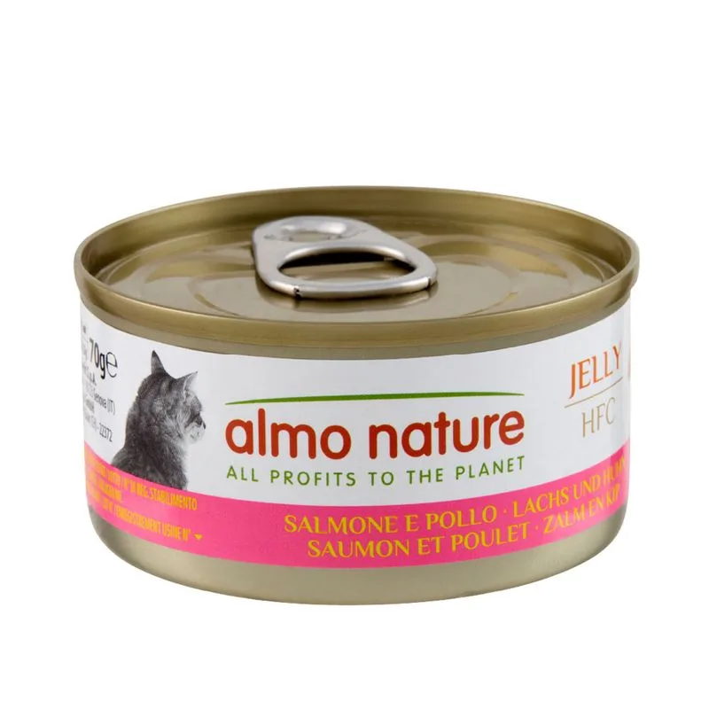 Almo Nature HFC Natural 6 x 70 g (HFC Salmone con Pollo in gelatina)
