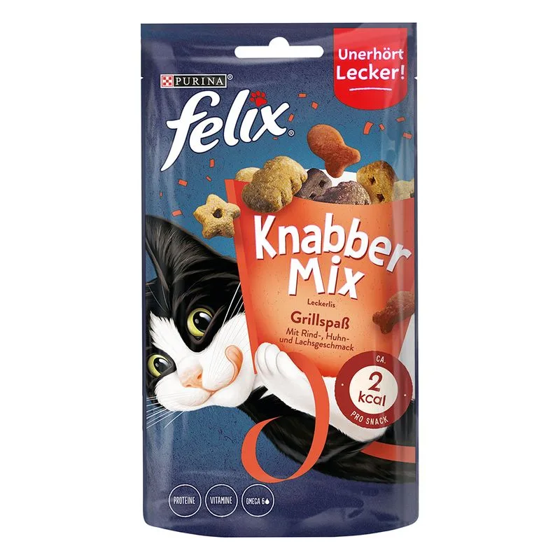 Felix Party Mix Snack per gatti (Set %: 3 x 60 g Mixed Grill)