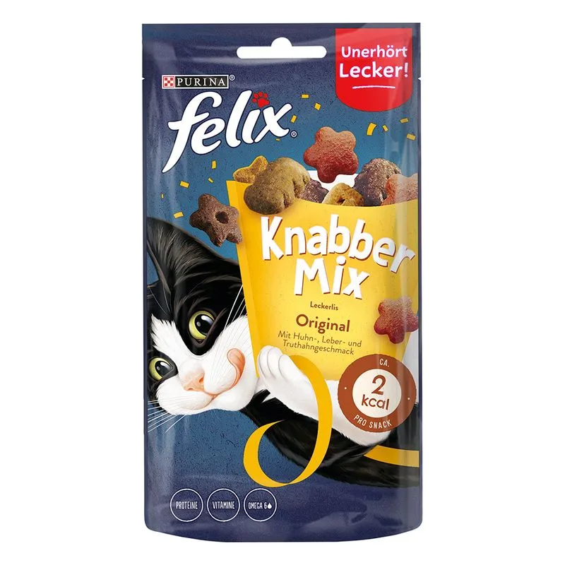 Felix Party Mix Snack per gatti (Set %: 3 x 60 g Original)