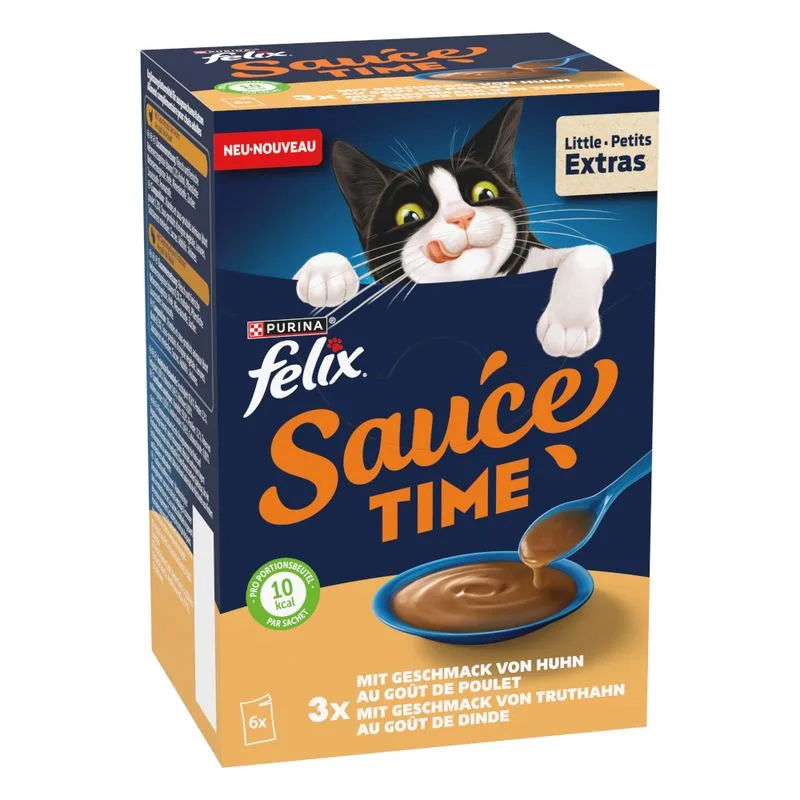 Felix Sauce Time 6 x 40 g (a gusto di pollo e tacchino)
