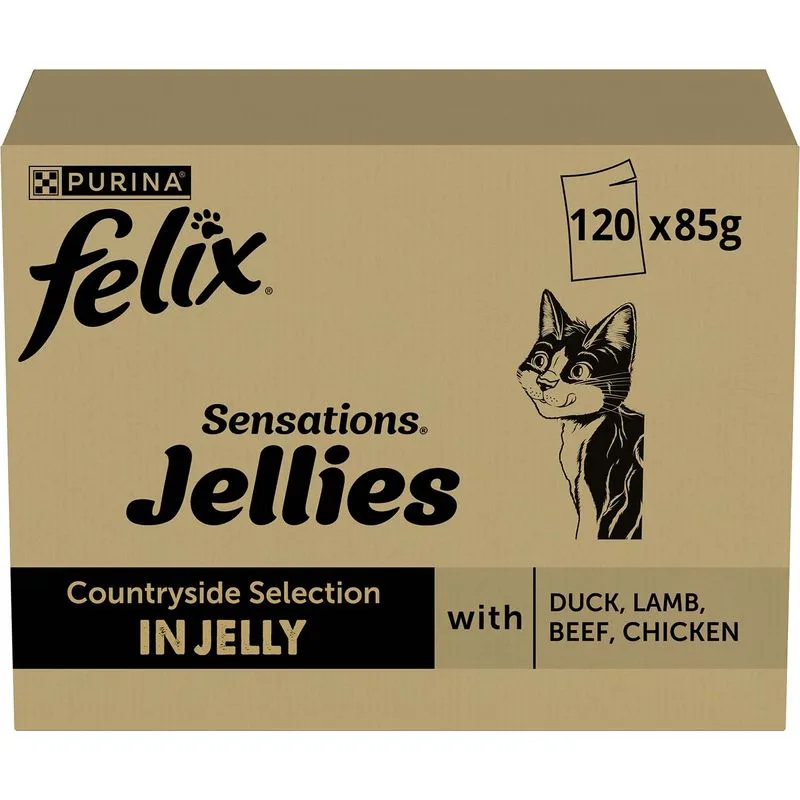 Multipack 120 x 85 g Felix Sensations in Gelatina