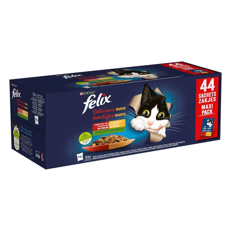 Multipack Felix Le Ghiottonerie Doppia Delizia 44 x 85 g