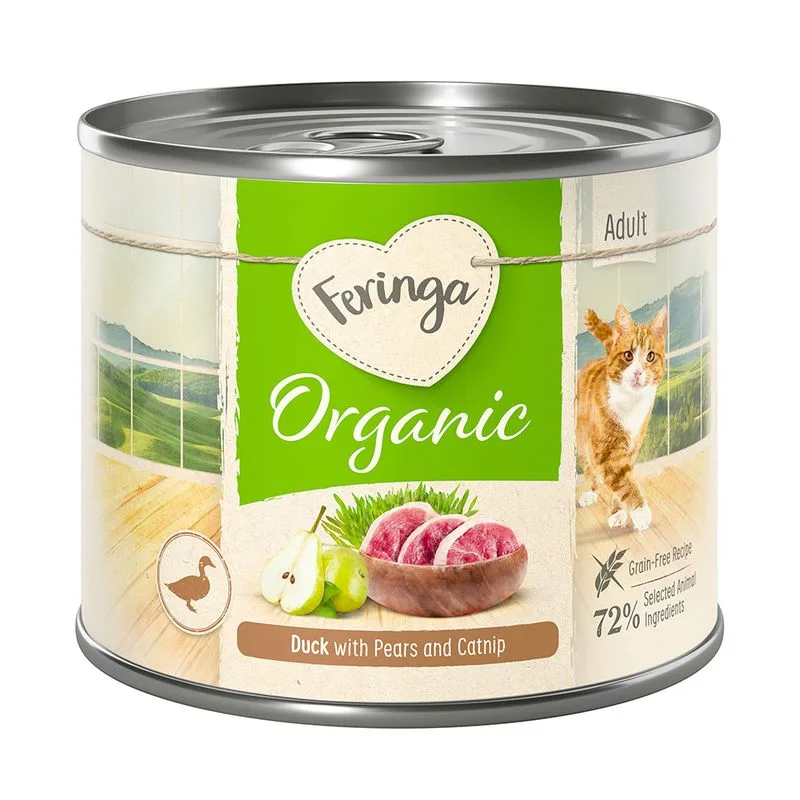 Feringa Bio Menù 12 x 200 g (Anatra con Pera ed Erba gatta)