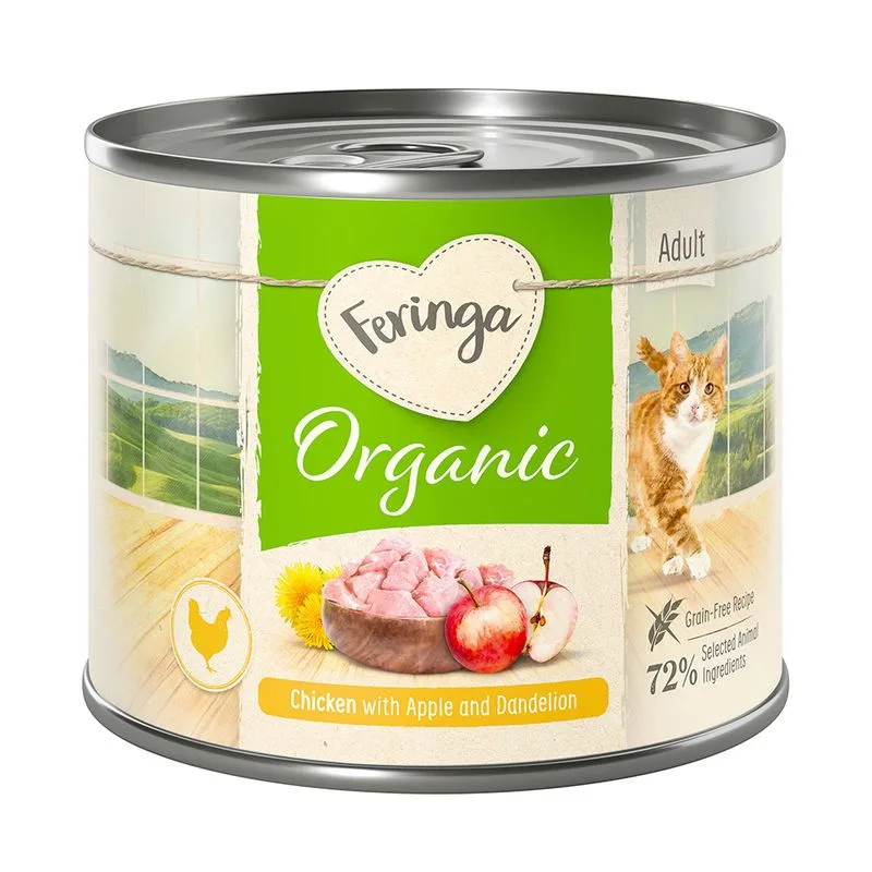 Feringa Bio Menù 12 x 200 g (Pollo con Mela e Tarassaco)
