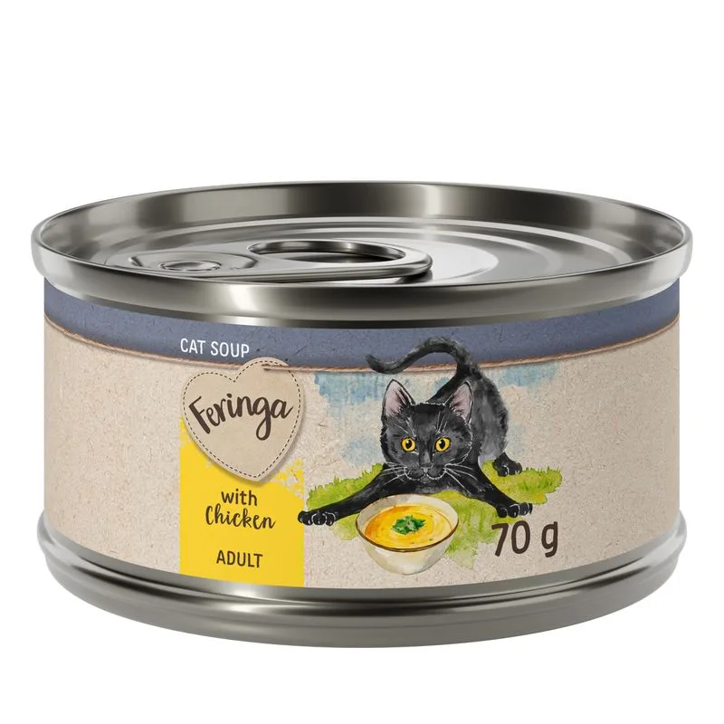 Feringa Cat Soup 24 x 70 g Alimento complementare per gatto (Pollo)