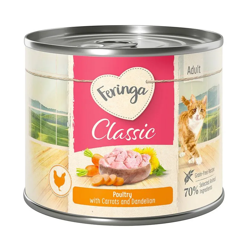 Feringa Classic Meat Menù 18 x 200 g (Pollame con Carotine e Tarassaco)