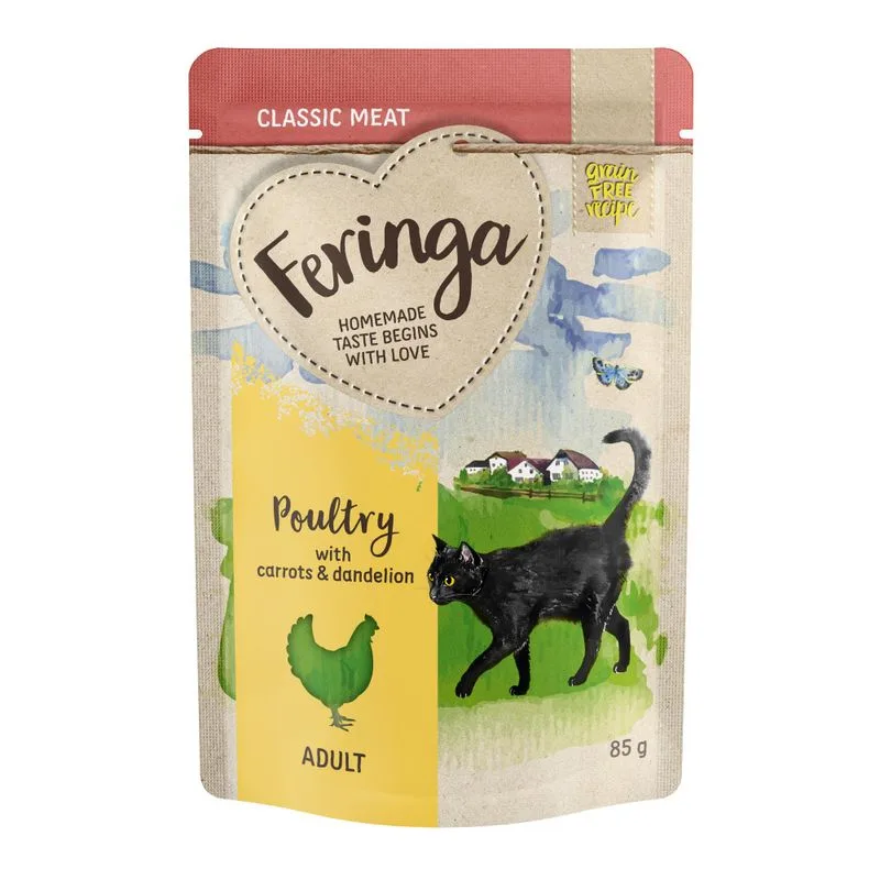 Feringa Classic Meat Menù Busta 48 x 85 g (Pollame con Carotine e Tarassaco)