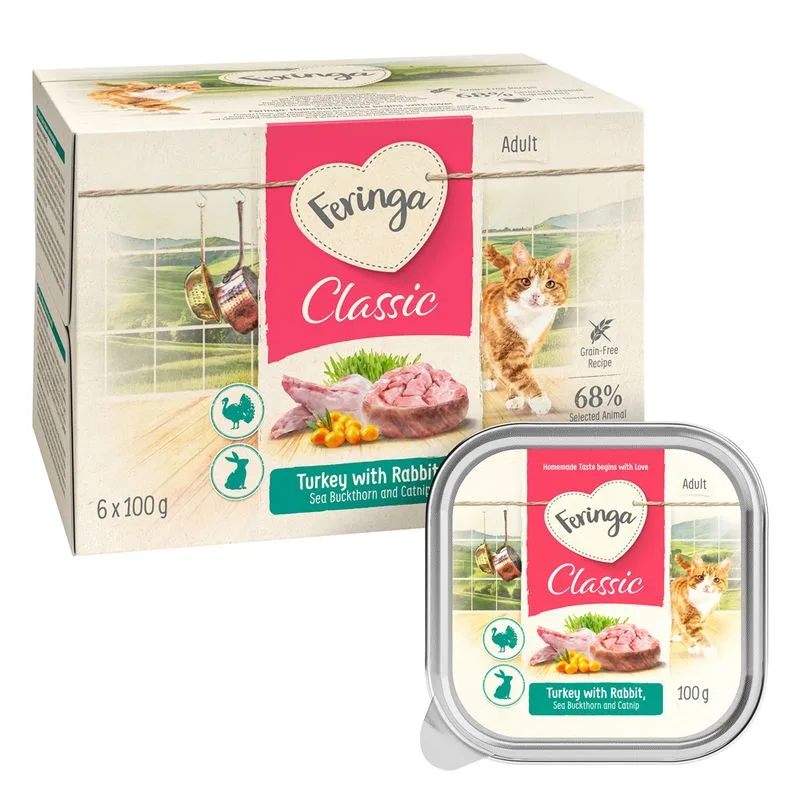 Feringa Classic Meat Menù Vaschetta 48 x 100 g (Coniglio & Tacchino)