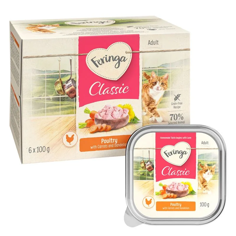 Feringa Classic Meat Menù Vaschetta 48 x 100 g (Pollame)