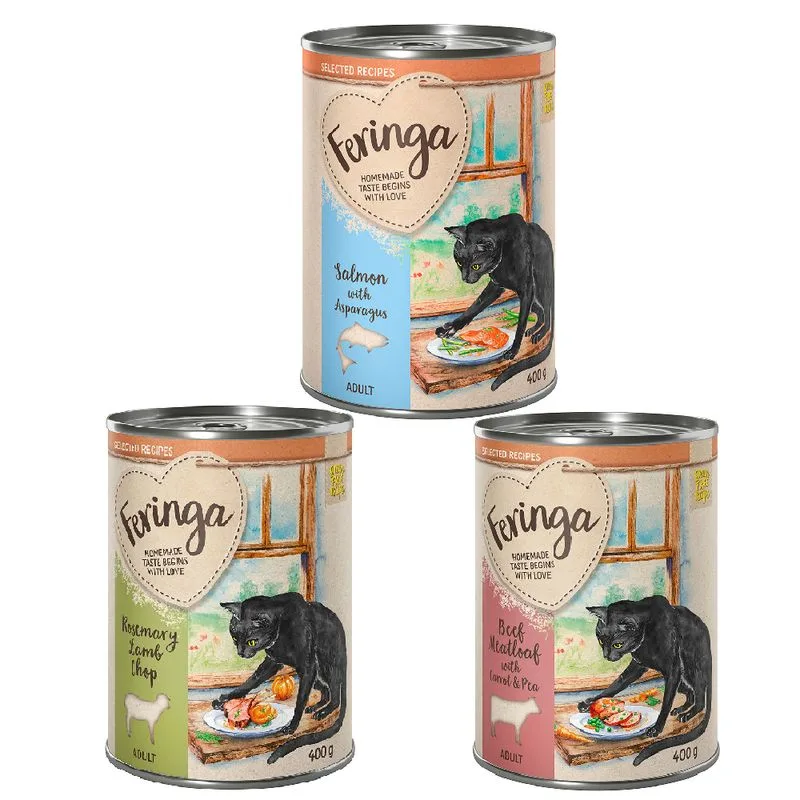 Feringa Selected Recipes 24 x 400 g (Mix: Agnello, Manzo, Salmone)