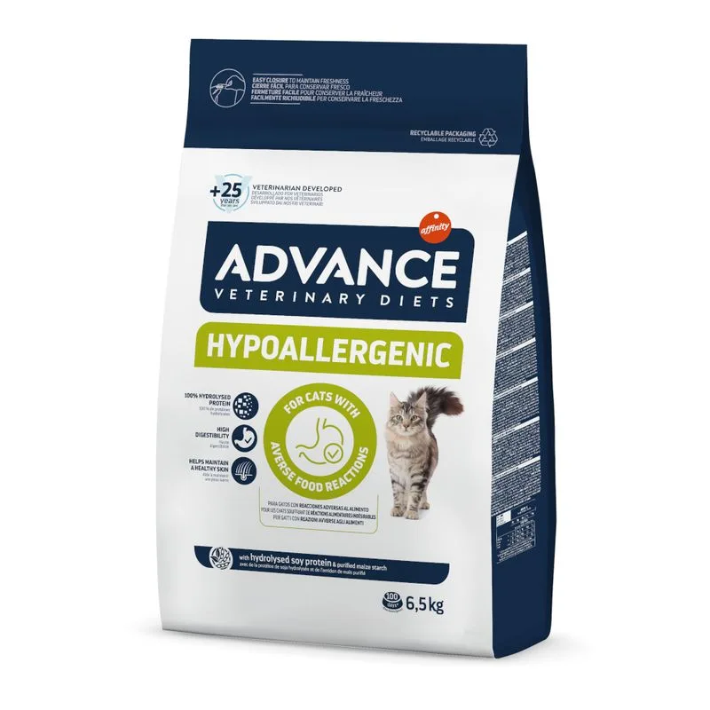 Advance Veterinary Diets Hypoallergenic Feline Crocchette per gatti (6,5 kg)