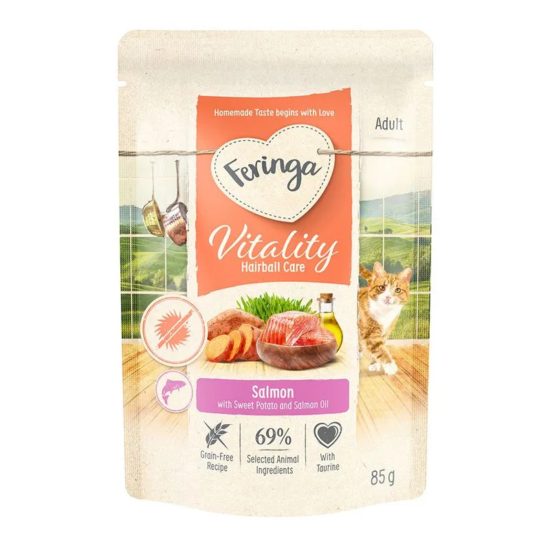 Feringa Vitality Hairball Care Salmone (12 x 85 g)