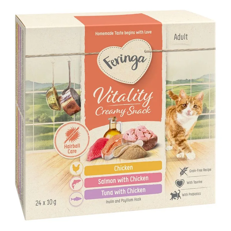 Multipack risparmio! Feringa Vitality Creamy snack (Set %: Mix 3 gusti (96 x 10 g))