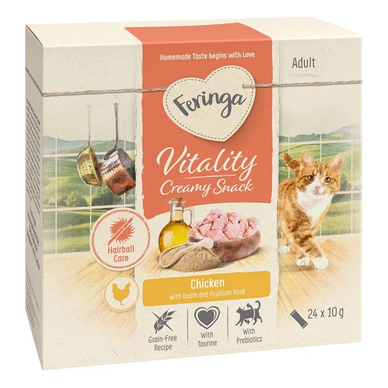 Multipack risparmio! Feringa Vitality Creamy snack (Set %: Pollo (96 x 10 g))