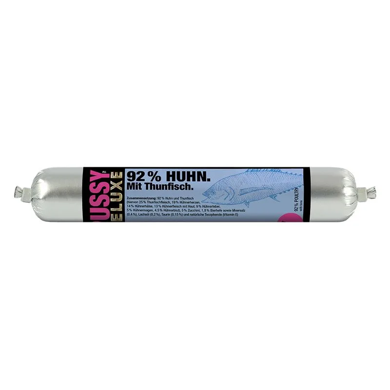 Pussy Deluxe Gelatina o Mousse 33 x 100 g (Mousse di Pollo con Tonno)