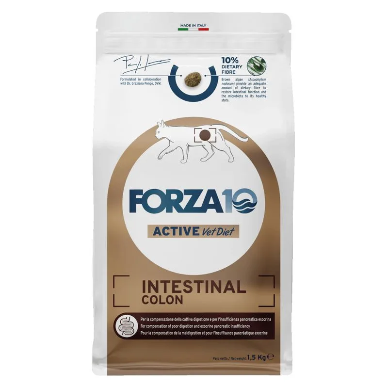 Forza10 Active Line Intestinal Colon Pesce Crocchette gatto (1,5 kg)