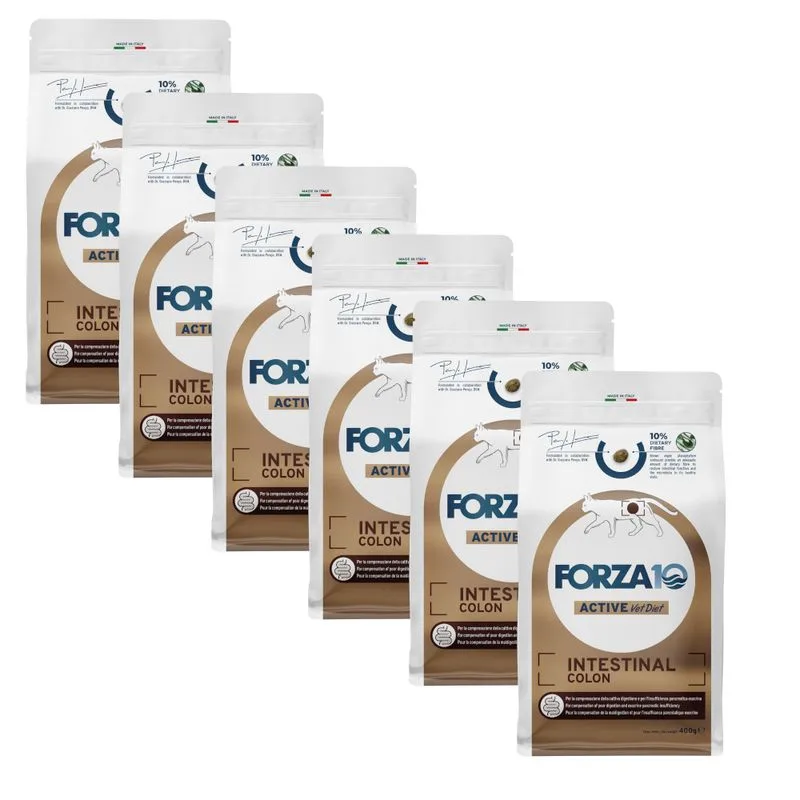 Forza10 Active Line Intestinal Colon Pesce Crocchette gatto (4,8 kg (12 x 400 g))