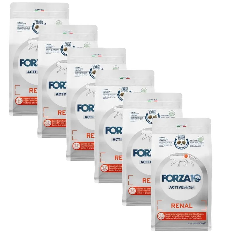 Forza10 Active Line Renal Pesce Crocchette gatto (4,8 kg (12 x 400 g))