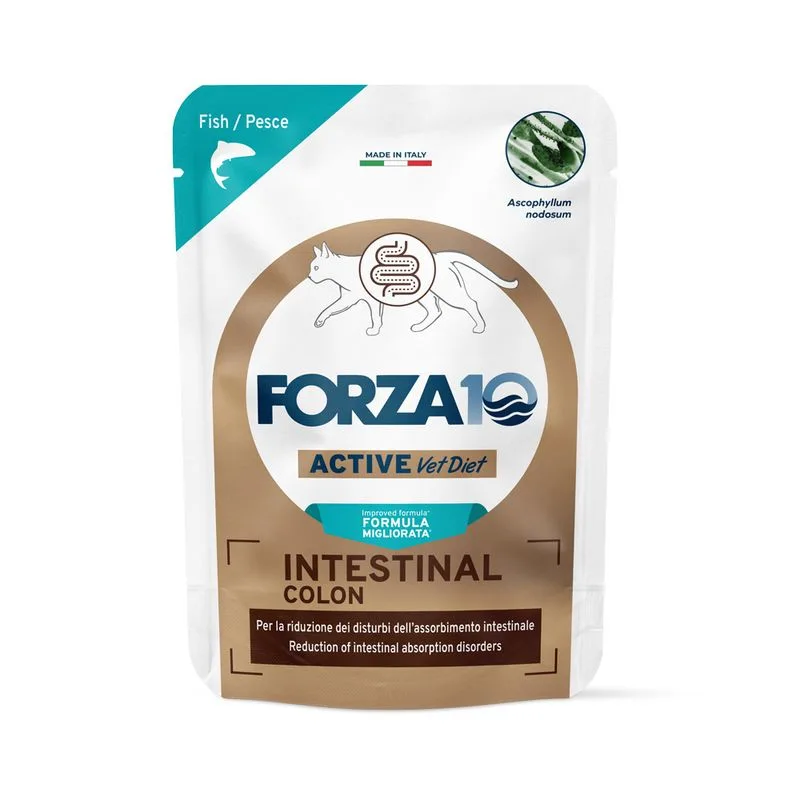 Forza10 Intestinal Colon Active Vet Diet Pesce umido per gatti (Set %: 24 x 80 g)