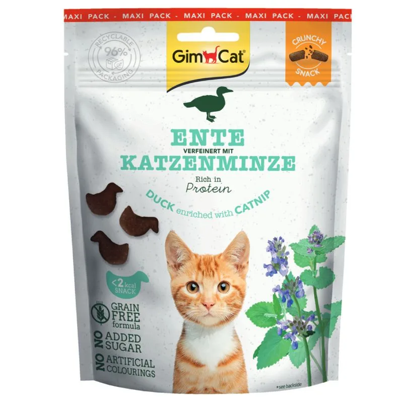GimCat Crunchy Snacks (140 g Anatra con Erba gatta)