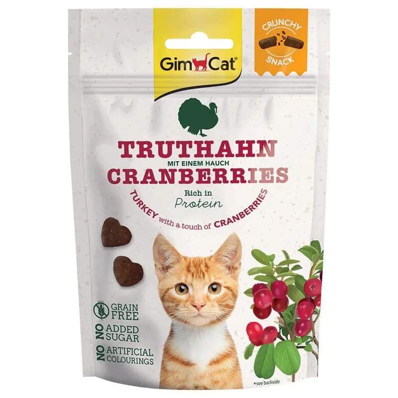 GimCat Crunchy Snacks (50 g Tacchino con Mirtilli rossi)