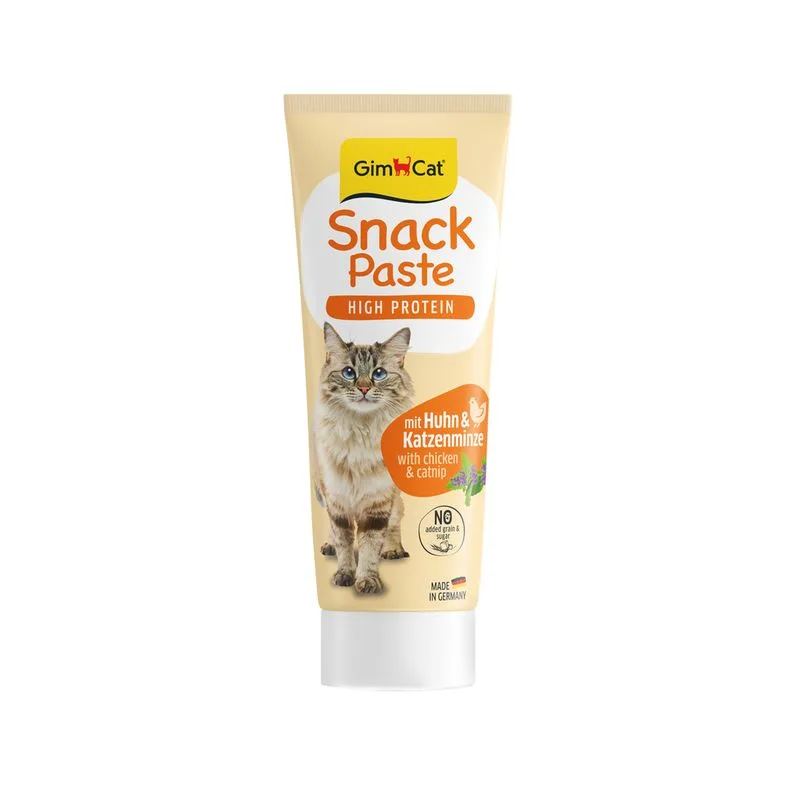GimCat High Protein Snack in Pasta 75 g (Set %: 3 x Pollo & Erba gatta)