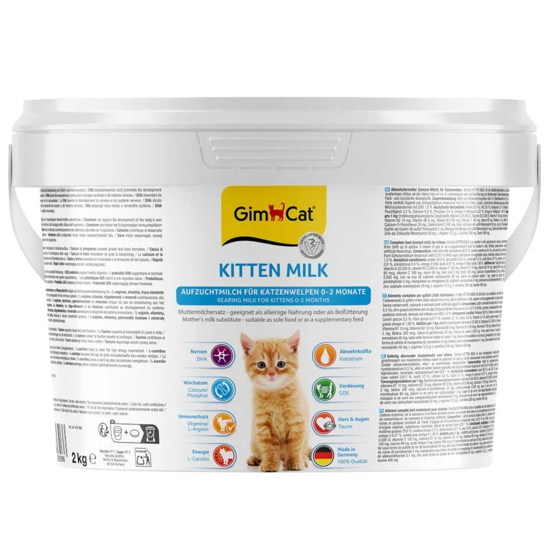 GimCat Kitten Milk Latte in polvere con Taurina (Set %: 2 x 2 kg)