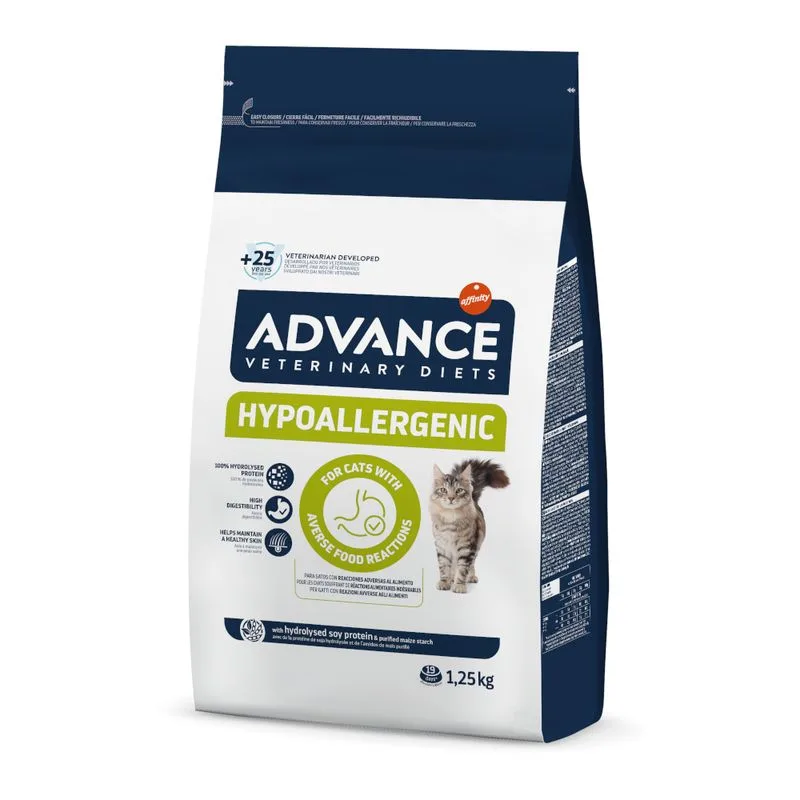Advance Veterinary Diets Hypoallergenic Feline Crocchette per gatti (Set %: 2 x 1,25 kg)