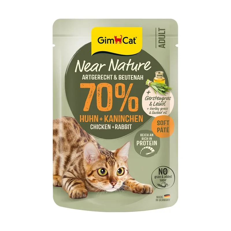GimCat Near Nature 16 x 85 g (Pollo & Coniglio)