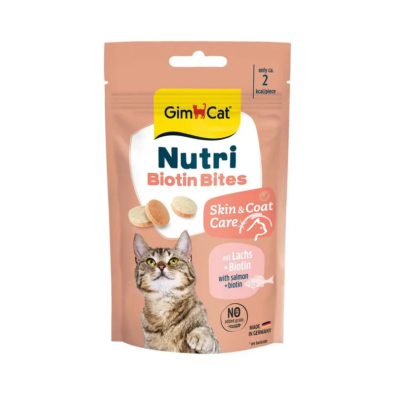 GimCat Nutri Biotin Bites con Salmone (Set %: 3 x 40 g)