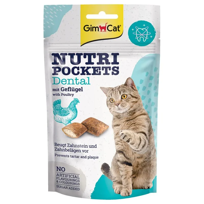 GimCat Nutri Pockets Dental con pollo (Set %: 6 x 60 g)