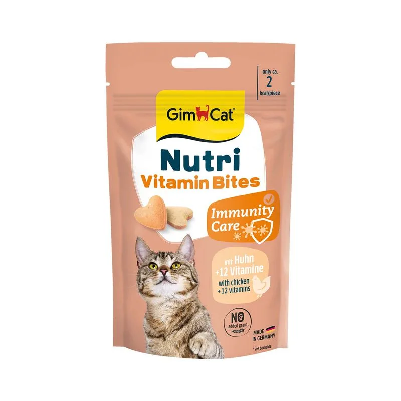GimCat Nutri Vitamin Bites con Pollo (Set %: 3 x 40 g)