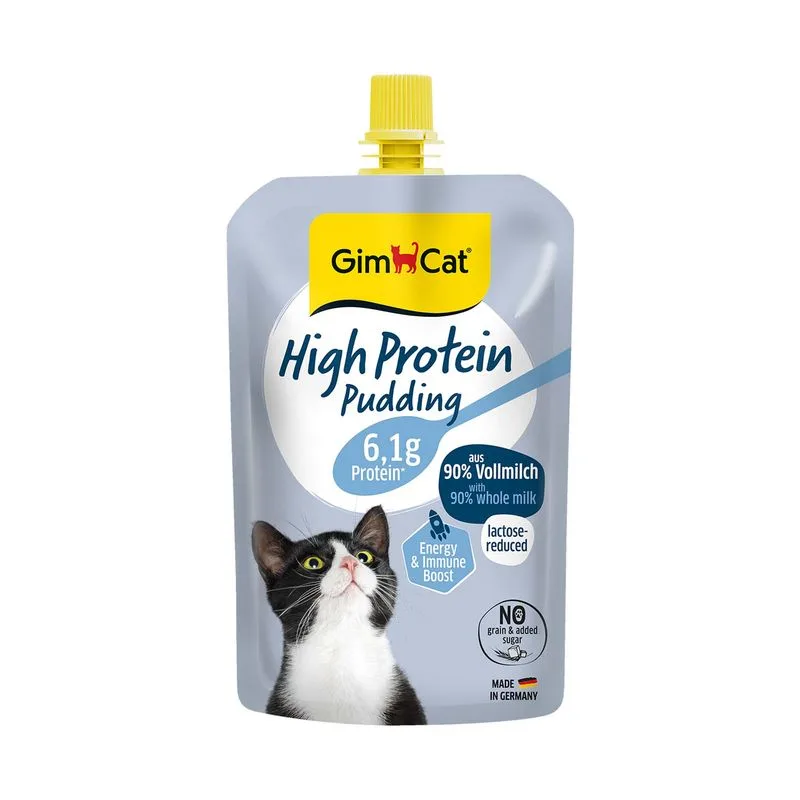 GimCat Pudding per gatti (Set %: 6 x 100 g High-Protein)