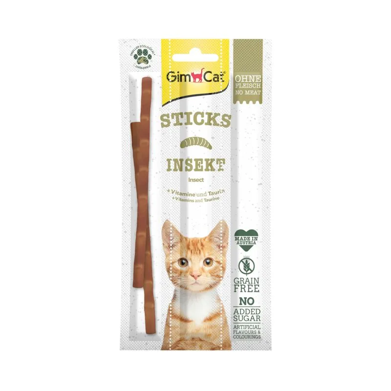 GimCat Sticks Insect Snack per gatti (Set %: 6 x 3 pz)