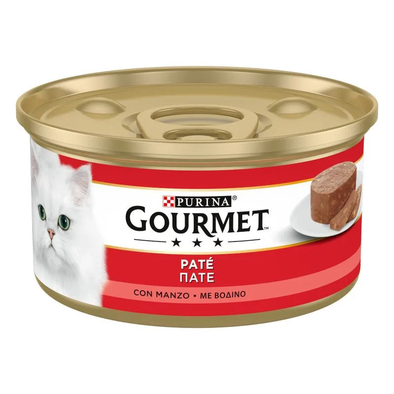 Gourmet 24 x 195 g umido gatto (Paté Manzo)