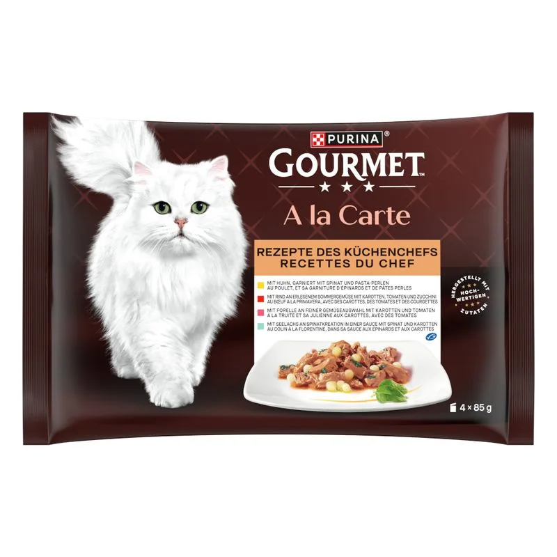Gourmet A La Carte Pacco misto 4 x 85 g (Ricette dello Chef)