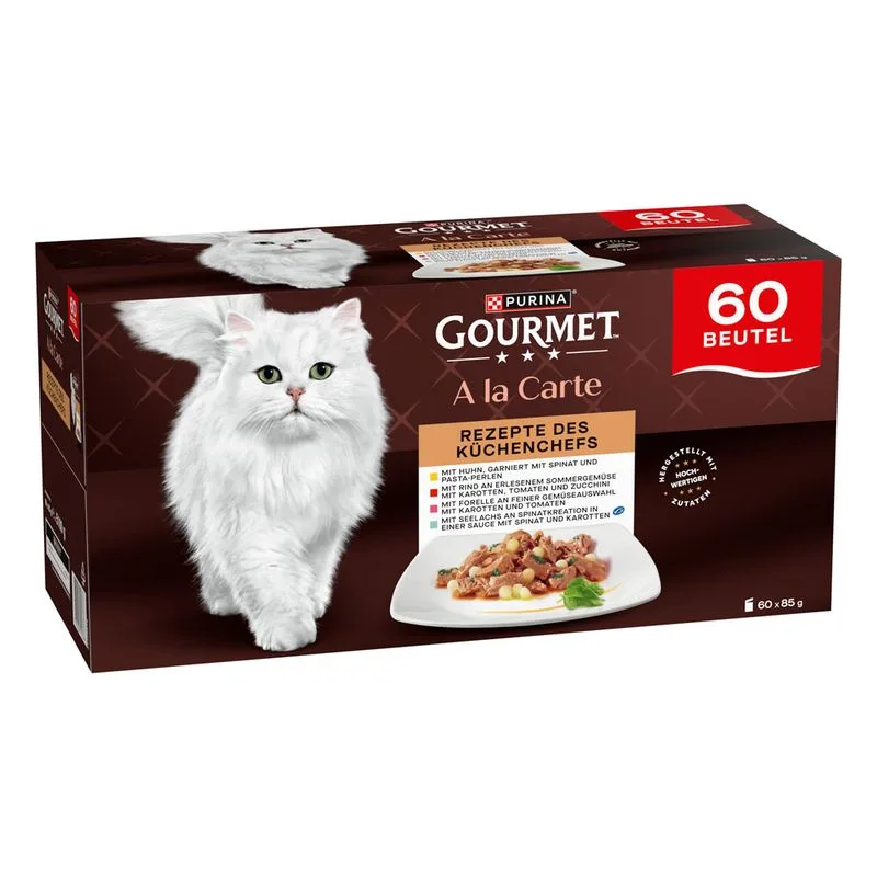 Gourmet A la Carte 60 x 85 g Alimento umido per gatti