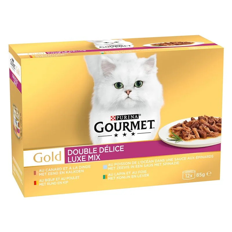 Gourmet Gold Duo Delice 12 x 85 g Alimento umido per gatti