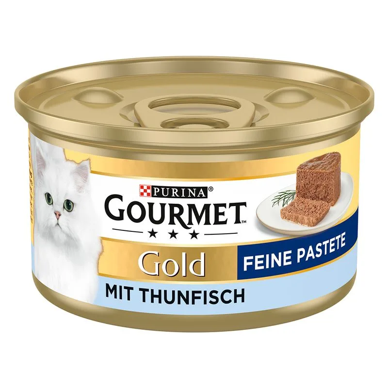 Gourmet Gold Mousse e Paté 12 x 85 g Umido per gatto (Paté: Tonno)