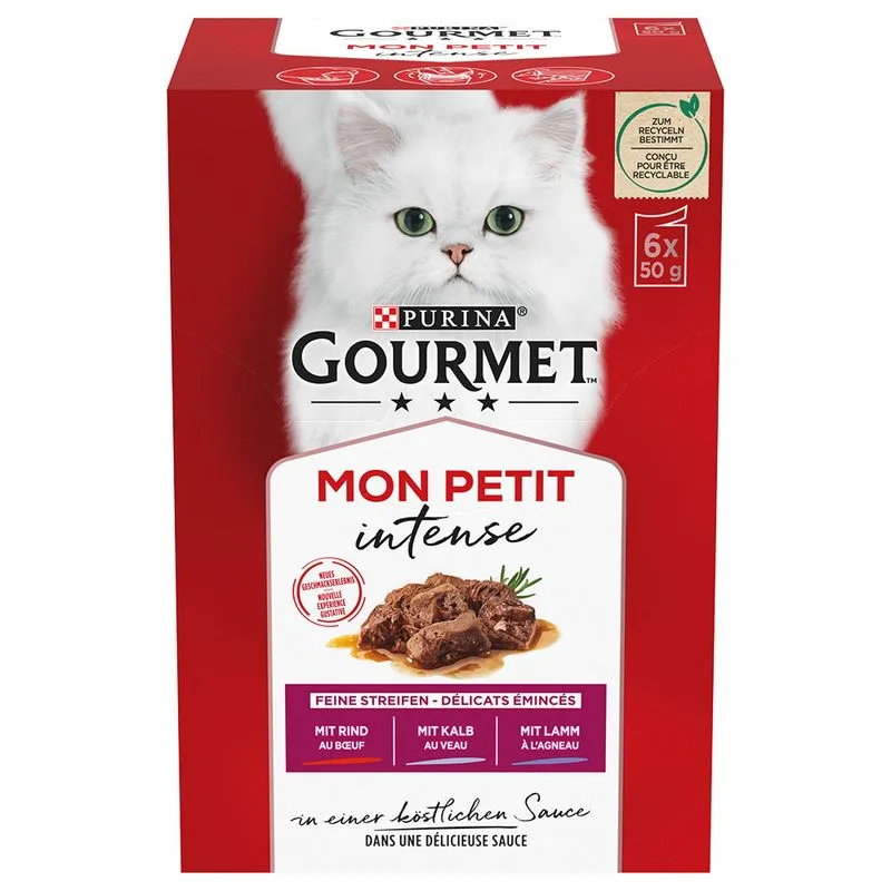 Gourmet Mon Petit 12 x 50 g (Manzo, Vitello, Agnello)