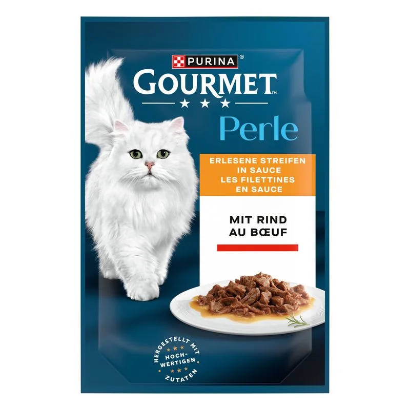 Gourmet Perle 52 x 85 g (Filettini con Manzo)