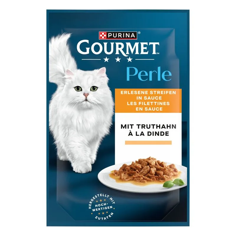 Gourmet Perle 52 x 85 g (Filettini con Tacchino)