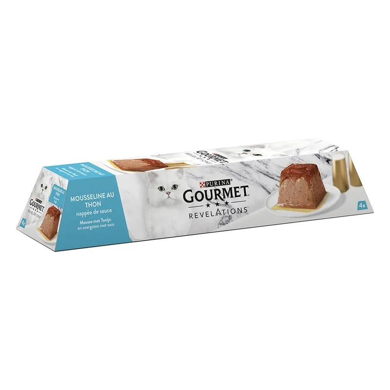Gourmet Revelations Mousse 4 x 57 g Alimento umido per gatti (Tonno)