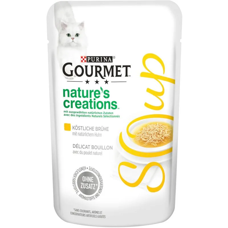Gourmet Soup  64 x 40 g Alimento umido per gatti (Pollo)