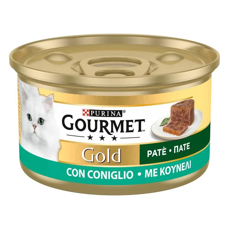 Prezzo speciale! 24 x 85 g / 48 x 85 g Gourmet Gold (48 x 85 g Paté: Coniglio)